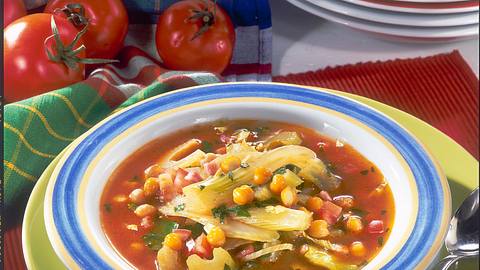 Gemüsesuppe mit Kichererbsen ( Diabetiker) Rezept - Foto: Först, Thomas
