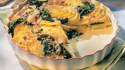 Kartoffelgratin mit Spinat Rezept - Foto: House of Food / Bauer Food Experts KG