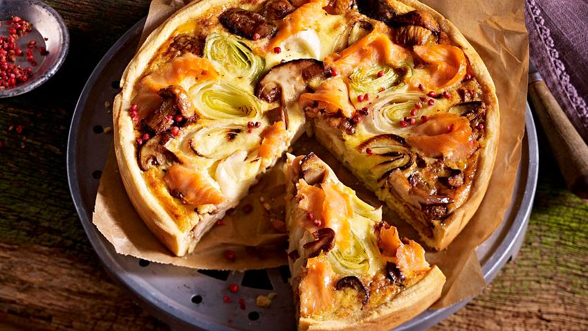 Steinpilz-Quiche mit Lachs Rezept - Foto: House of Food / Bauer Food Experts KG
