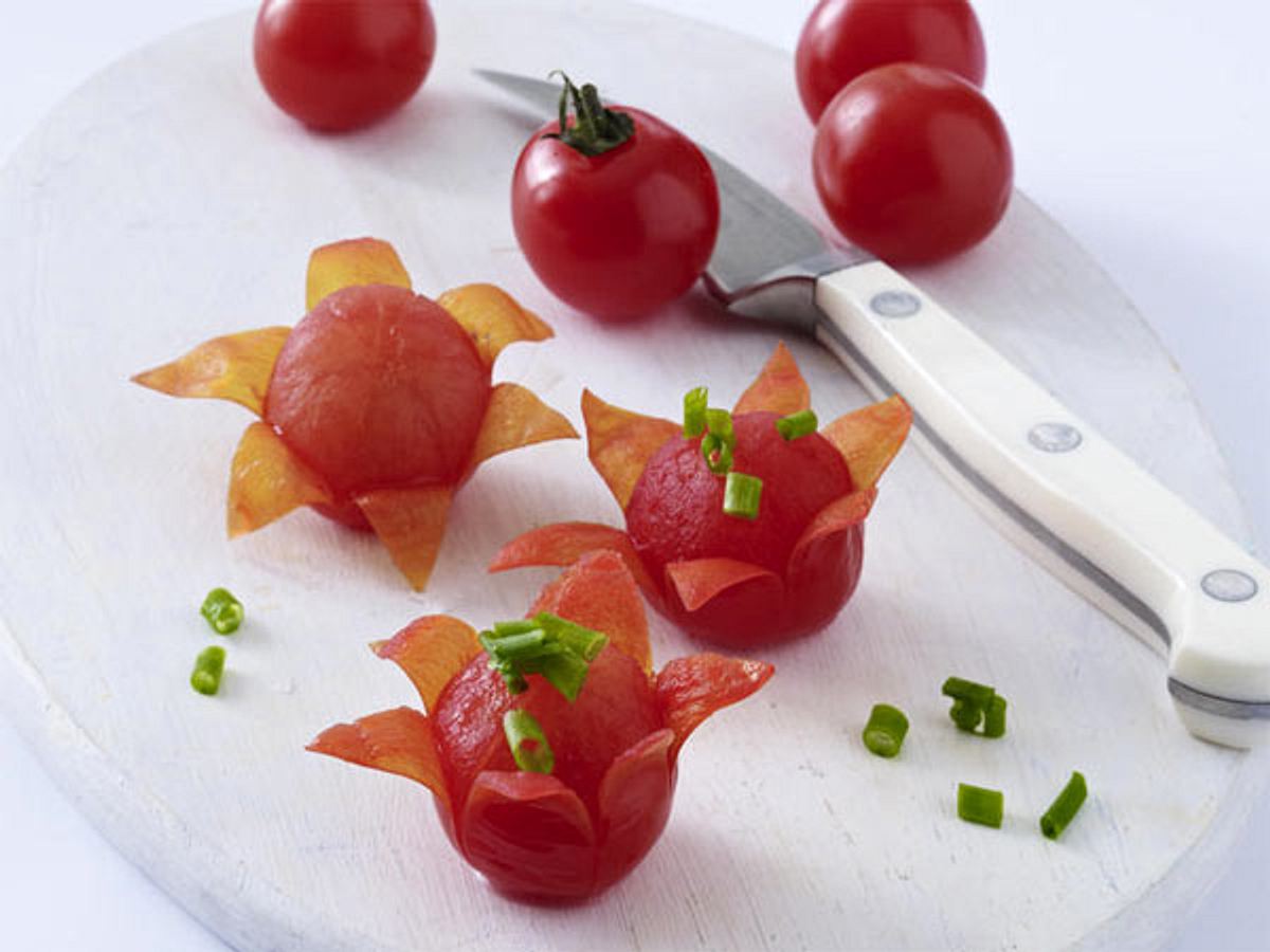 Gemüse schnitzen - Deko zum Vernaschen aus Tomaten, Möhren & Co. Gemüse schnitzen - Deko zum Vernaschen aus Tomaten, Möhren & Co.